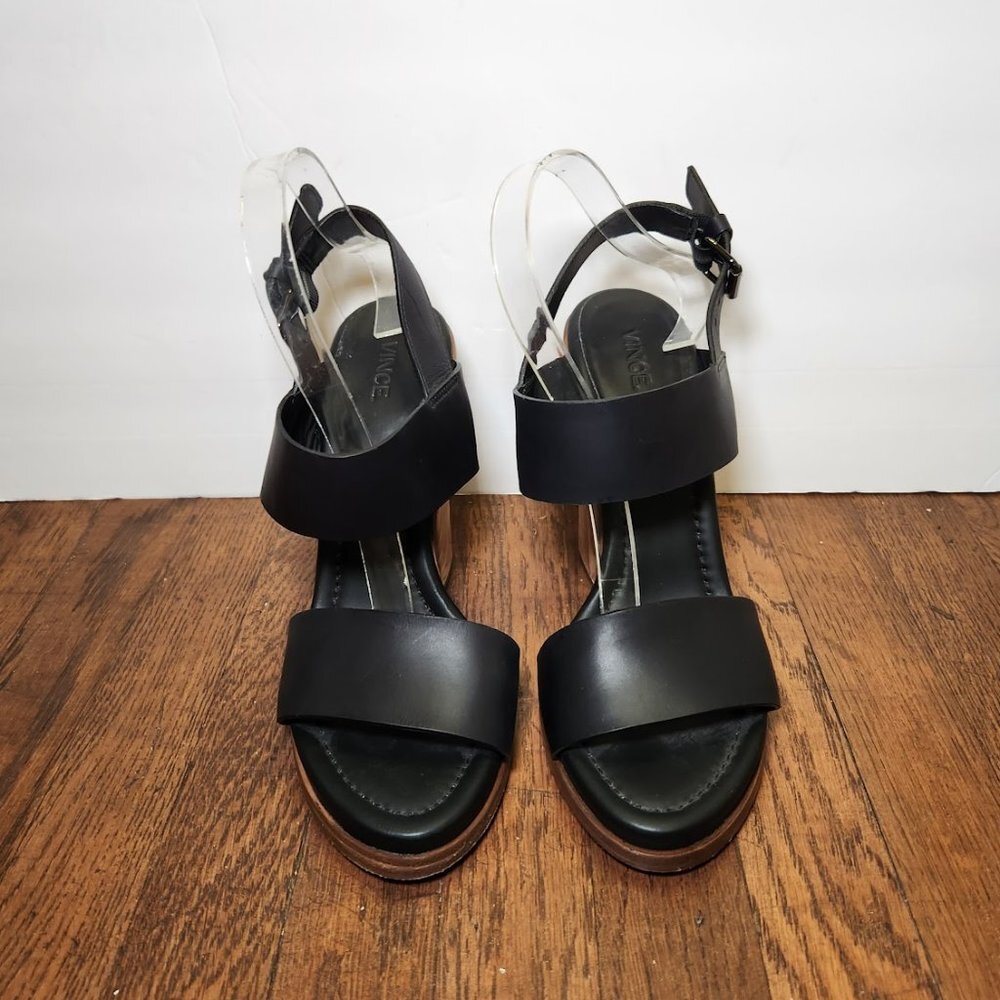 Vince Black Heeled Sandals View 3